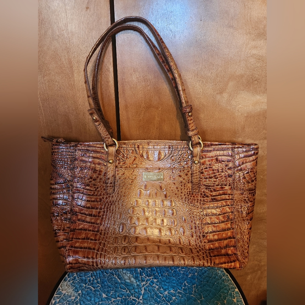 Brahmin Handbag Medium Asher Tote Bag in Port Ombre Melbourne Style